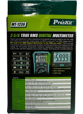 Proskit MT-1236 3-5/6 True-Rms Digital Multimeter  - Image 3