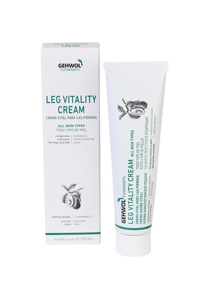 Gehwol Fusskraft Leg Vitality Cream - Revitalizing Balm for All Skin Types, 4.4 oz - Image 1