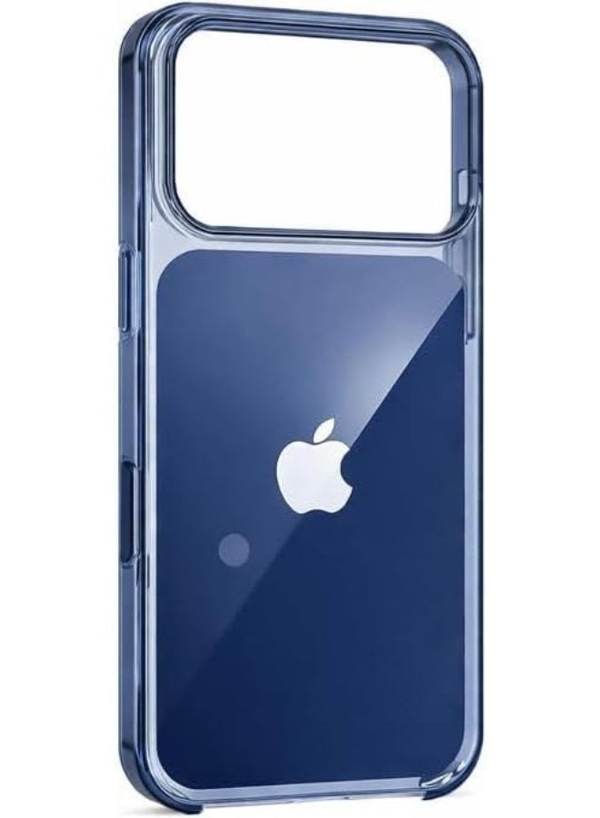 Official Transparent Protective Case for iPhone 17 Pro Max compatible with MagSafe, Camera Control: Lightweight iPhone 17 Pro Max Mobile Case compatible with wireless charging with a smooth glossy anti-yellowing finish (Blue)