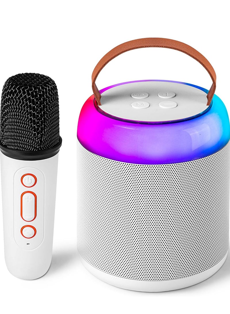 Mini Karaoke Machine with Wireless Microphone for Kids Adults, Portable Bluetooth Speaker Toy for 2-12 Years Old Girls and Boys,  for Birthday Gift and Home Party  - Image 1