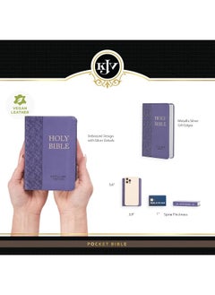 KJV Bible Mini Pocket Purple  - Image 3