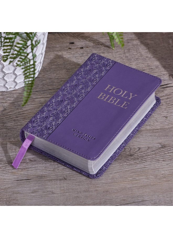 null - KJV Bible Mini Pocket Purple - Image 1
