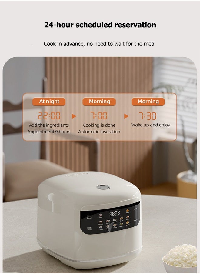 Winning Star - Smart Rice Cooker - 10 Menus, Electronic Touch Screen, 24-Hour Reservation and Keep Warm Function - Multi-function Cooker - 400w - 2l - Image 1
