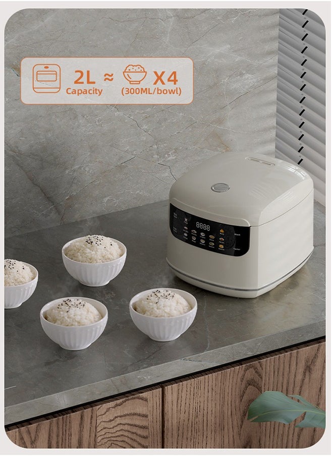 Winning Star - Smart Rice Cooker - 10 Menus, Electronic Touch Screen, 24-Hour Reservation and Keep Warm Function - Multi-function Cooker - 400w - 2l - Image 1