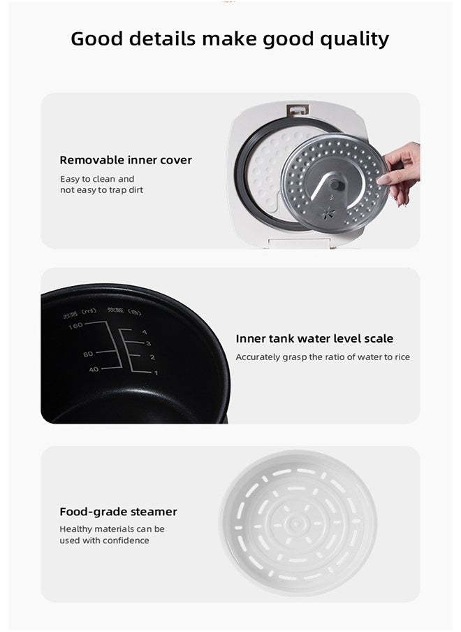 Winning Star - Smart Rice Cooker - 10 Menus, Electronic Touch Screen, 24-Hour Reservation and Keep Warm Function - Multi-function Cooker - 400w - 2l - Image 1