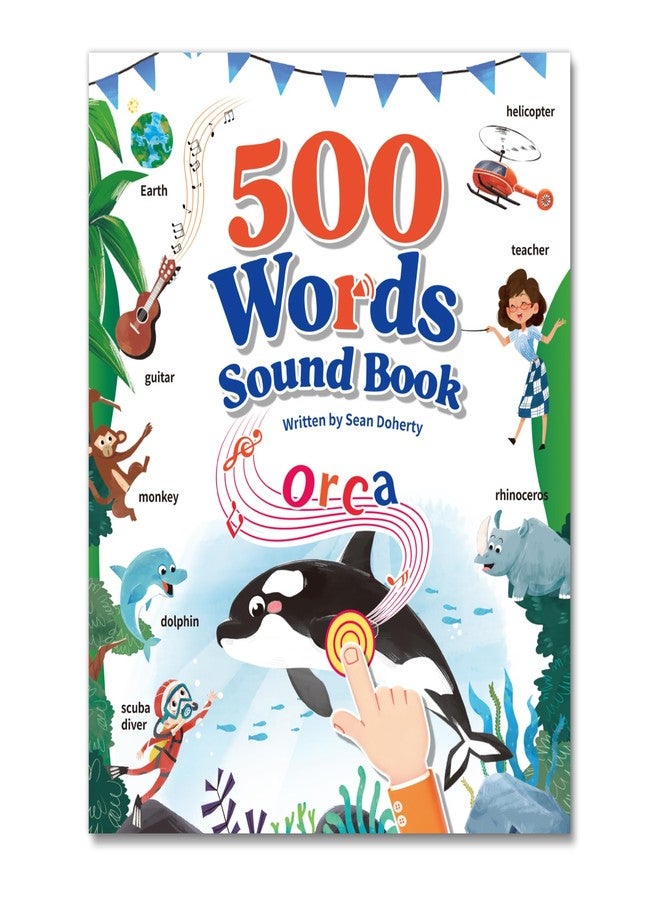 Timetome Interactive Learning Sound Book for Kids Ages 3-8 - 500 Core English Vocabulary Words, Early Educational Talking Book with Touch & Sound for Preschool, Kindergarten & Homeschooling - Image 1