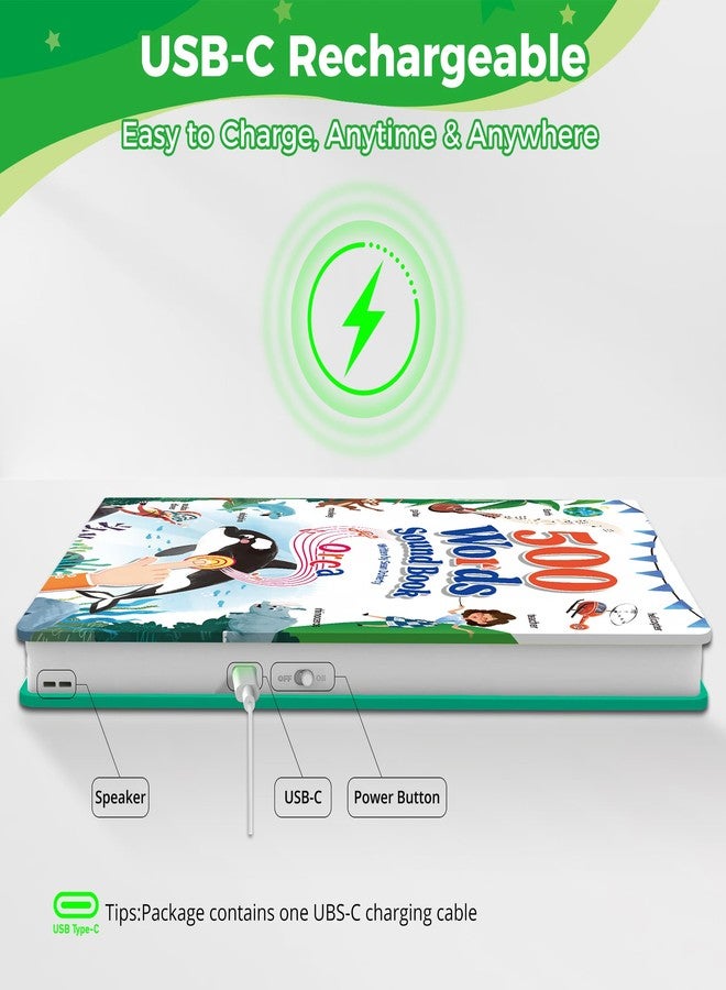 Timetome Interactive Learning Sound Book for Kids Ages 3-8 - 500 Core English Vocabulary Words, Early Educational Talking Book with Touch & Sound for Preschool, Kindergarten & Homeschooling - Image 3