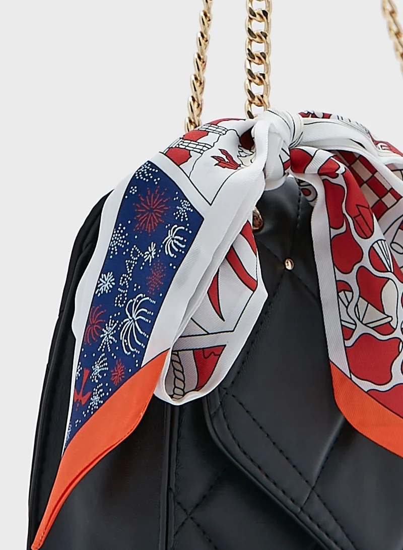 ELLA Zebra Print Silky Multipurpose Scarf