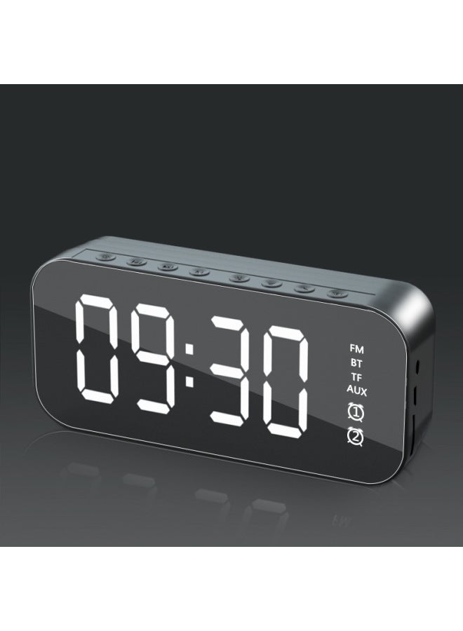 نيوترل ساعة بلوتوث لاسلكية متعددة الوظائف، مكبر صوت ذكي، مرآة منبه، مجموعة منزلية، بث محمول، ستيريو صغير متنقل - Image 1