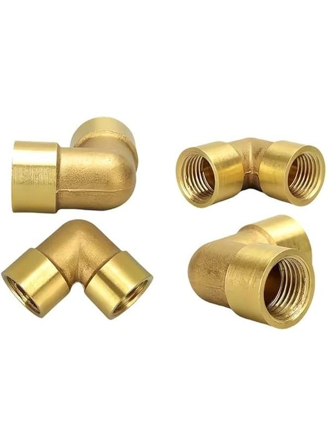 براس 1 4 بوصة أنثى ذكر خيوط الكوع أنابيب متساوية تركيب موصل للماء الوقود - Image 4