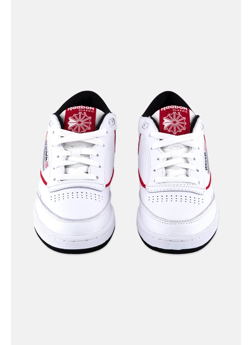 Reebok Kids Boy Club C Lace Up Outdoor Shoes, White  - Image 4