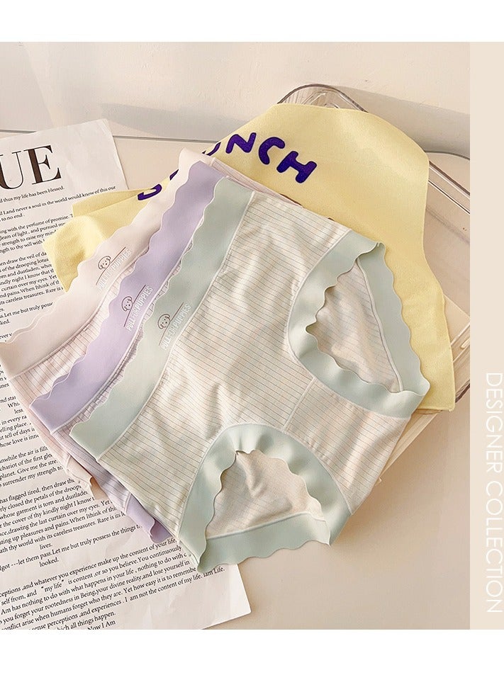 أسيف بريميوم 6 قطع سراويل داخلية قطنية نسائية من القطن السفلي 3A مضاد للبكتيريا ملابس داخلية نسائية داخلية فاني باك مضادة للبكتيريا - Image 1