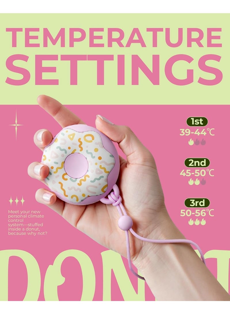 مدفأة يدوية قابلة لإعادة الشحن، مدفأة محمولة، 3 إعدادات للحرارة، مدفأة جيب محمولة قابلة لإعادة الاستخدام بسعة 4000 مللي أمبير، يدان ساخنتان على الوجهين لمرض رينود، الجولف، الصيد، حشو الجوارب - Image 3