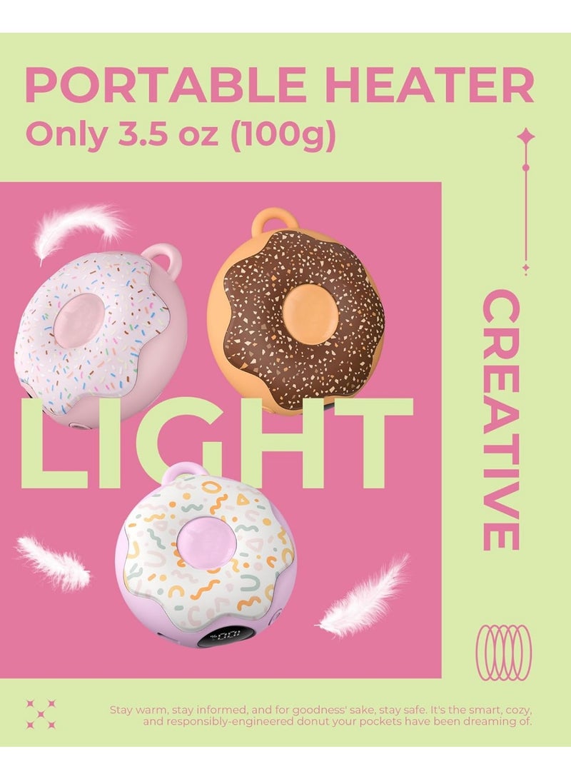 مدفأة يدوية قابلة لإعادة الشحن، مدفأة محمولة، 3 إعدادات للحرارة، مدفأة جيب محمولة قابلة لإعادة الاستخدام بسعة 4000 مللي أمبير، يدان ساخنتان على الوجهين لمرض رينود، الجولف، الصيد، حشو الجوارب - Image 5