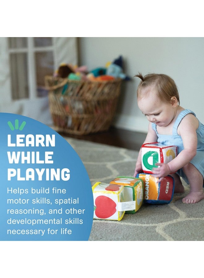 Constructive Playthings Customizable Stacking Block Toys with Clear Pockets for Ages 12 Months+, Toddler Soft Foam Building Blocks, Builds Fine Motor Skills, Multicolor - Image 5