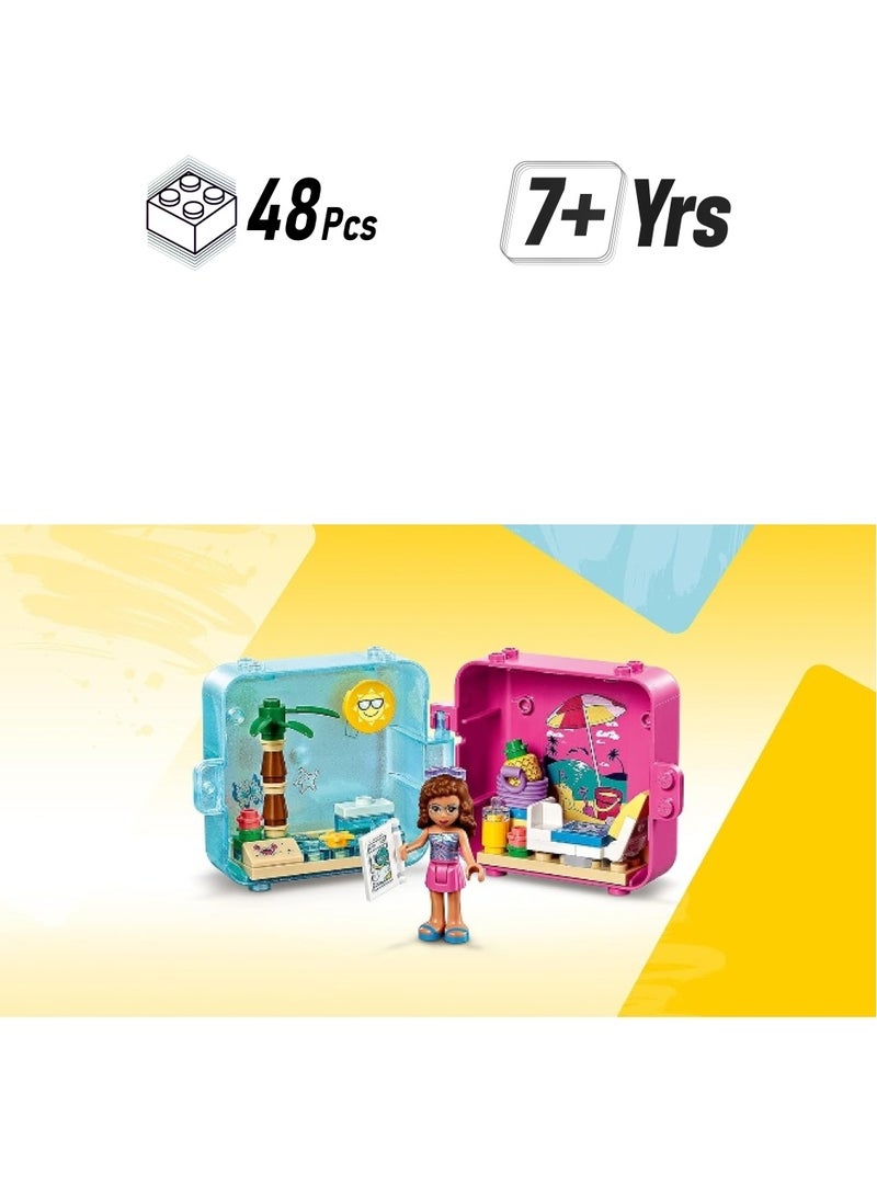 LEGO Friends Olivia’s Summer Play Cube Series 3 41412 Collectible Mini Set Travel Toy (48 Pieces) - Image 1
