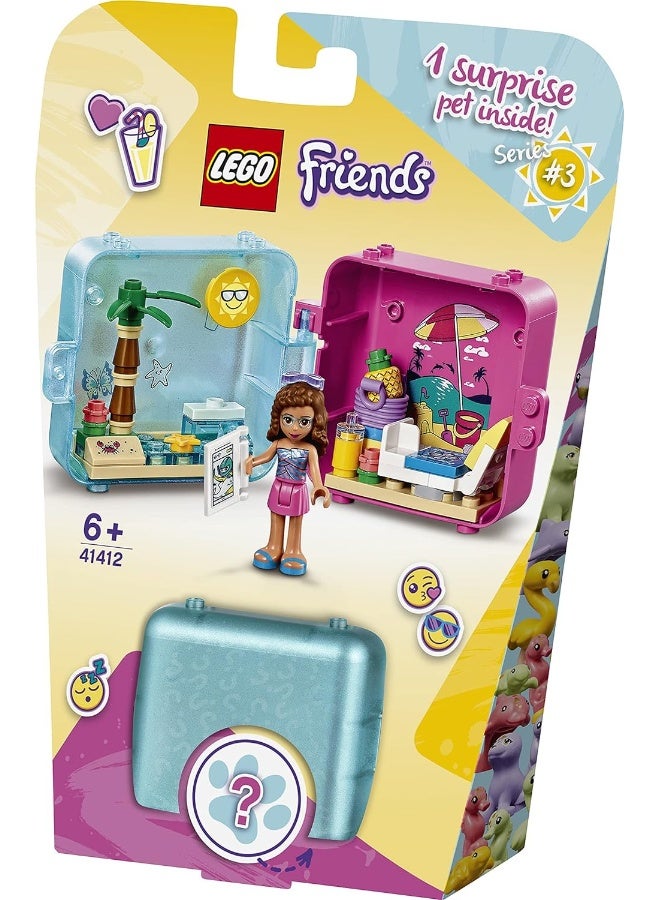 LEGO Friends Olivia’s Summer Play Cube Series 3 41412 Collectible Mini Set Travel Toy (48 Pieces) - Image 4