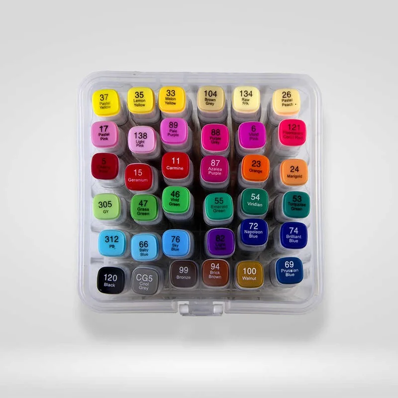 Hobi Market Art Hobby Market Art Double Tip Marker Pen Set 36 Colors