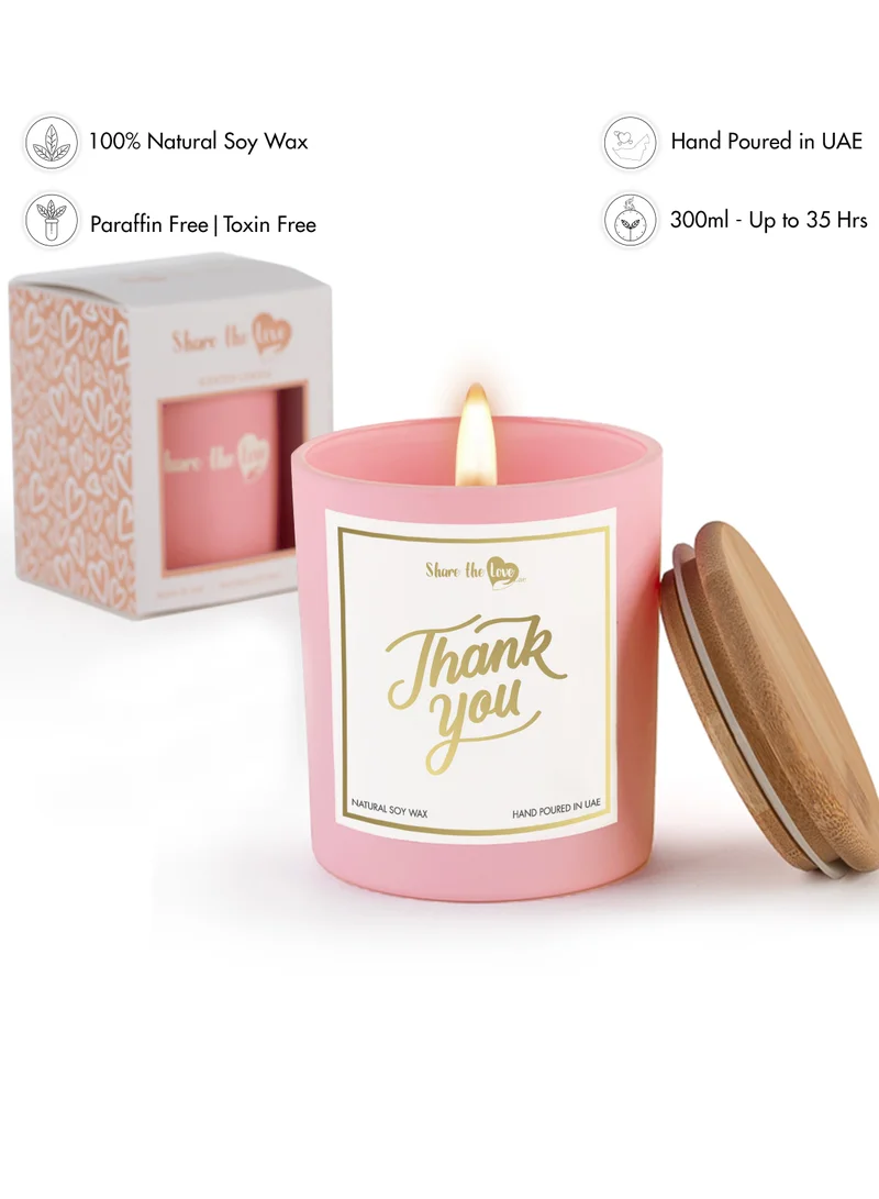 Share the Love Thank you - Scented Soywax Candle