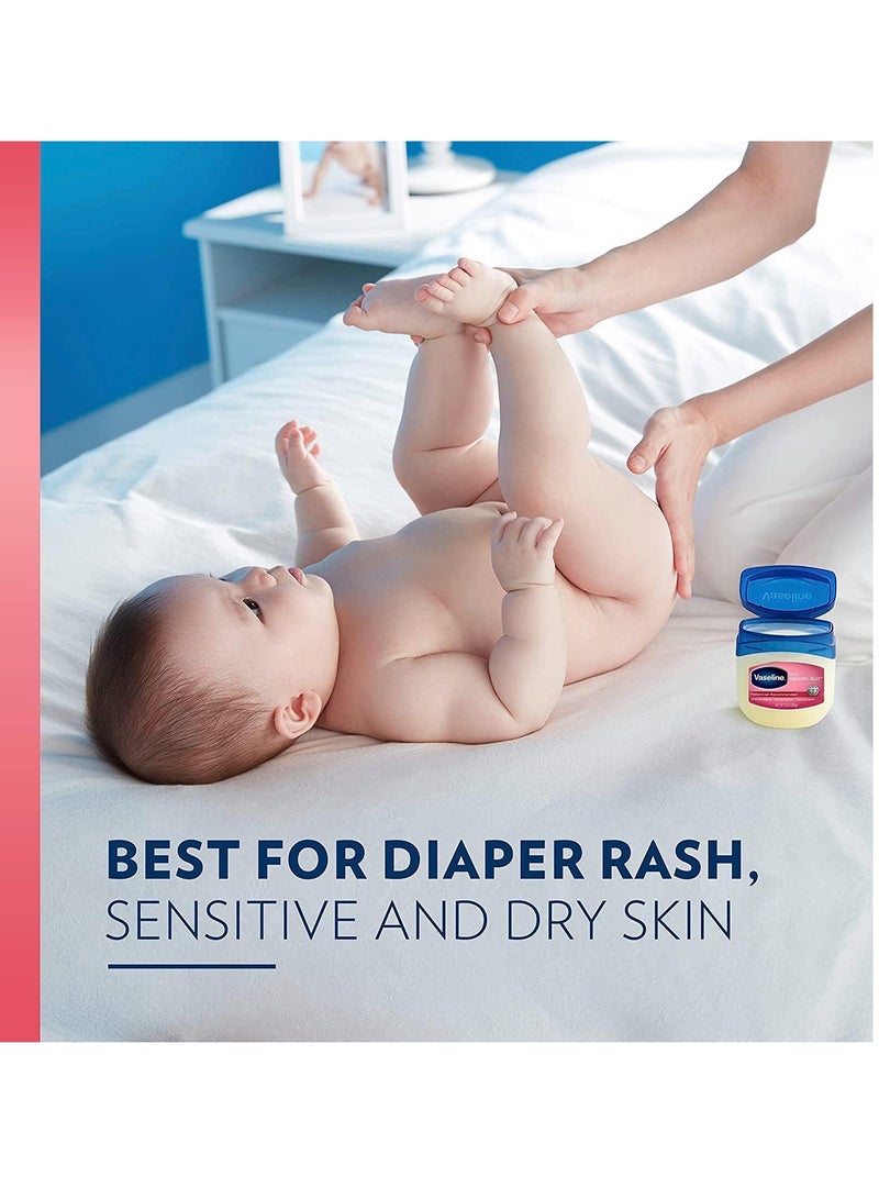 Vaseline Petroleum Jelly Baby Skincare Protective & Pure 4 Count Treats Dry Skin And Prevents Chaffed Skin From Diaper Rash Hypoallergenic And Gentle On Skin 13oz - Image 1