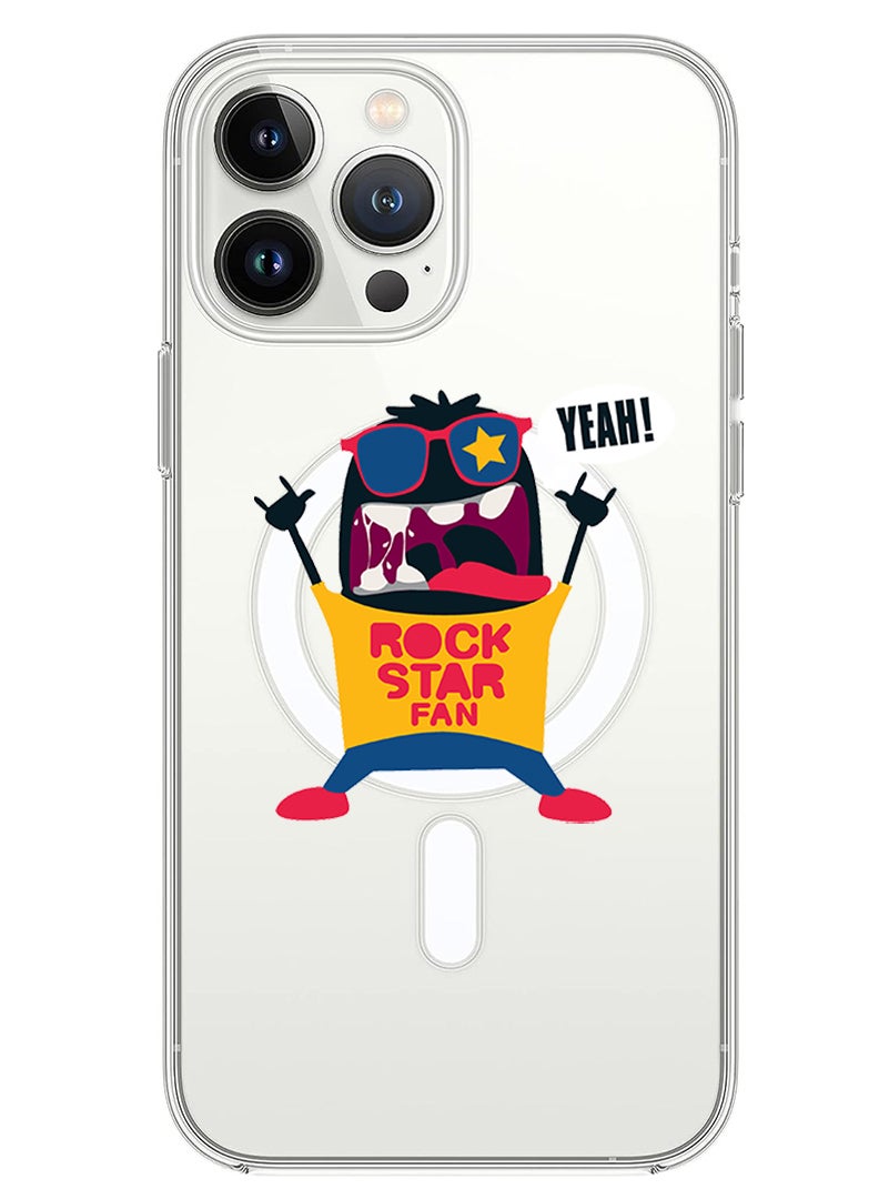 Theodor Magnetic Case for iPhone 14 Pro Max 6.7-inch Compatible with MagSafe Wireless Charging, Shockproof Phone Bumper Cover Rock Star Fan copy - Image 1