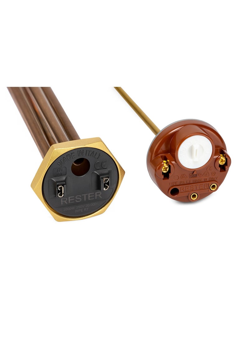 ريسترز تشويس عنصر تسخين غاطس RESTER بقوة 2000 واط، 220 فولت، النوع RT (صنع في إيطاليا) - Image 3