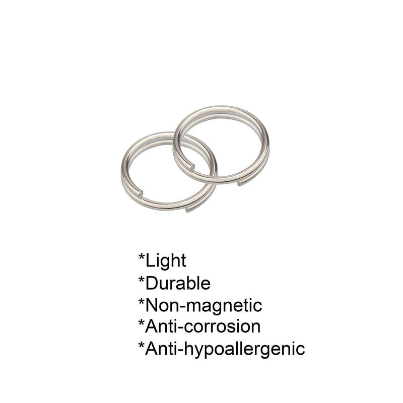 DIY Crafts DIY Crafts 10/12/14mm Pack 25 Pcs, Mix Sizes 10/12/14mm, 25 Pcs, Mix Split Rings Set Mini Key Chain Ring Metal Rings for Lanyard Nail Files, Labe(10/12/14mm Pack 25 Pcs, Mix Sizes 10/12/14mm)  - Image 4