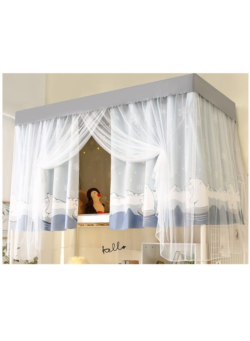 Bluejw ستارة سرير كرتونية جميلة للطابق العلوي مع حامل - Image 1