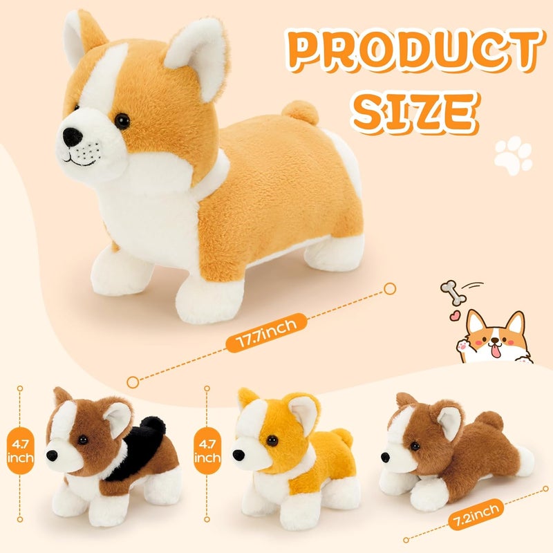 MorisMos Corgi Cuddly Toy with Baby in Belly Birthday Gift Children - Image 3