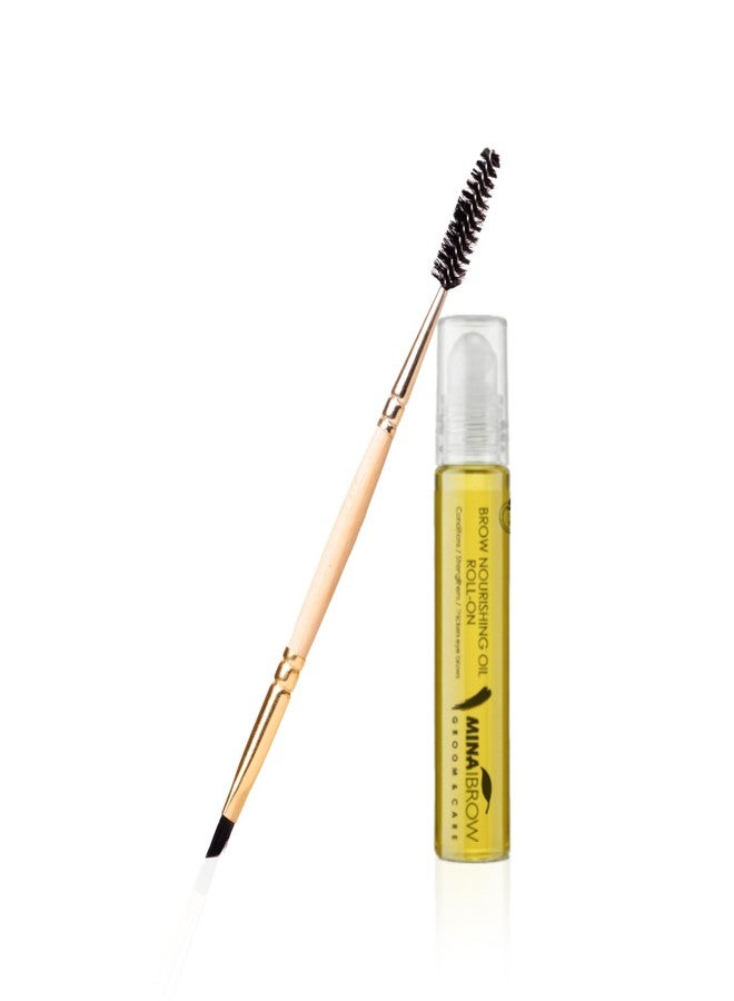 MinaiBrow Eye Brow & Lash Oil | Nourishes and Strengthens Eyelash Growth Serum | Lash Serum for Eyelash Growth and Mascara Brush (10 ML) - Image 1
