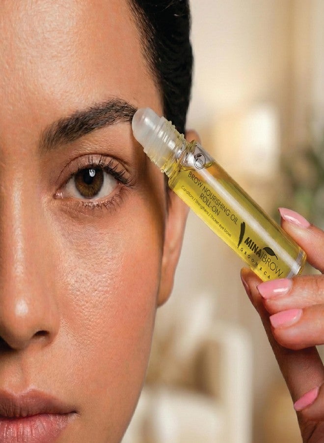 MinaiBrow Eye Brow & Lash Oil | Nourishes and Strengthens Eyelash Growth Serum | Lash Serum for Eyelash Growth and Mascara Brush (10 ML) - Image 3