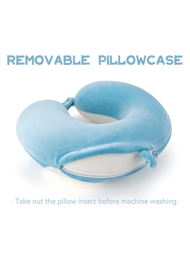 KASTWAVE - Pure Memory Foam Penguin Travel Pillow Kids Neck Pillow for Traveling Accessory for Airplane Travel Road Trip Neck Chin Support Stops Head from Falling Forward Washable - Image 1