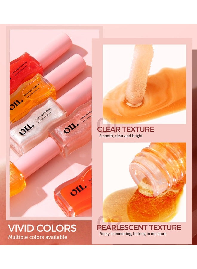 سكر سام زيت الشفاه الذهبي اللامع - زيت الشفاه المنقوع بالعسل ، يمنع جفاف الشفاه وتشققها ، تركيبة طبيعية #01 - Image 4