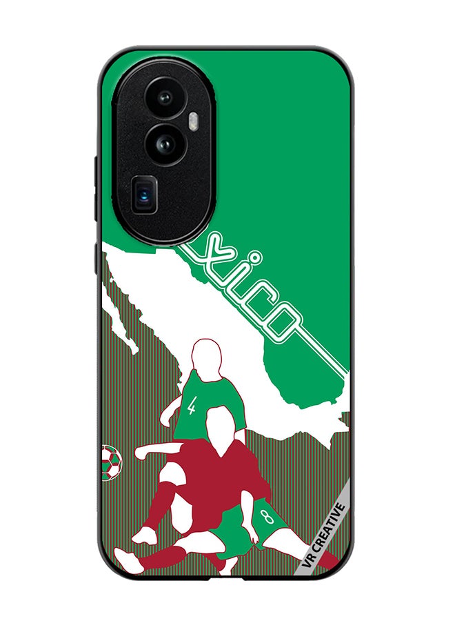 VR CREATIVE Protective Case Cover For Oppo Reno 10 Pro Plus Mexico Football Soccer Players Design Multicolour - Image 1