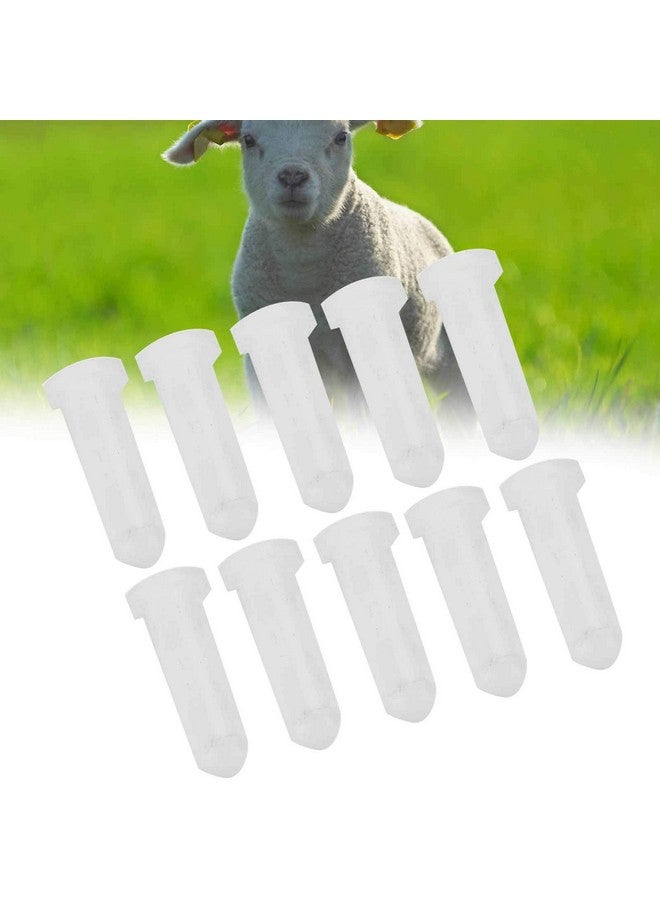 Zerodis 10pcs Lamb Feeding Nipple, Goats Sheep Cow Milk Bottle Bucket Nipple Replacement Soft Gel Pacifier - Image 3