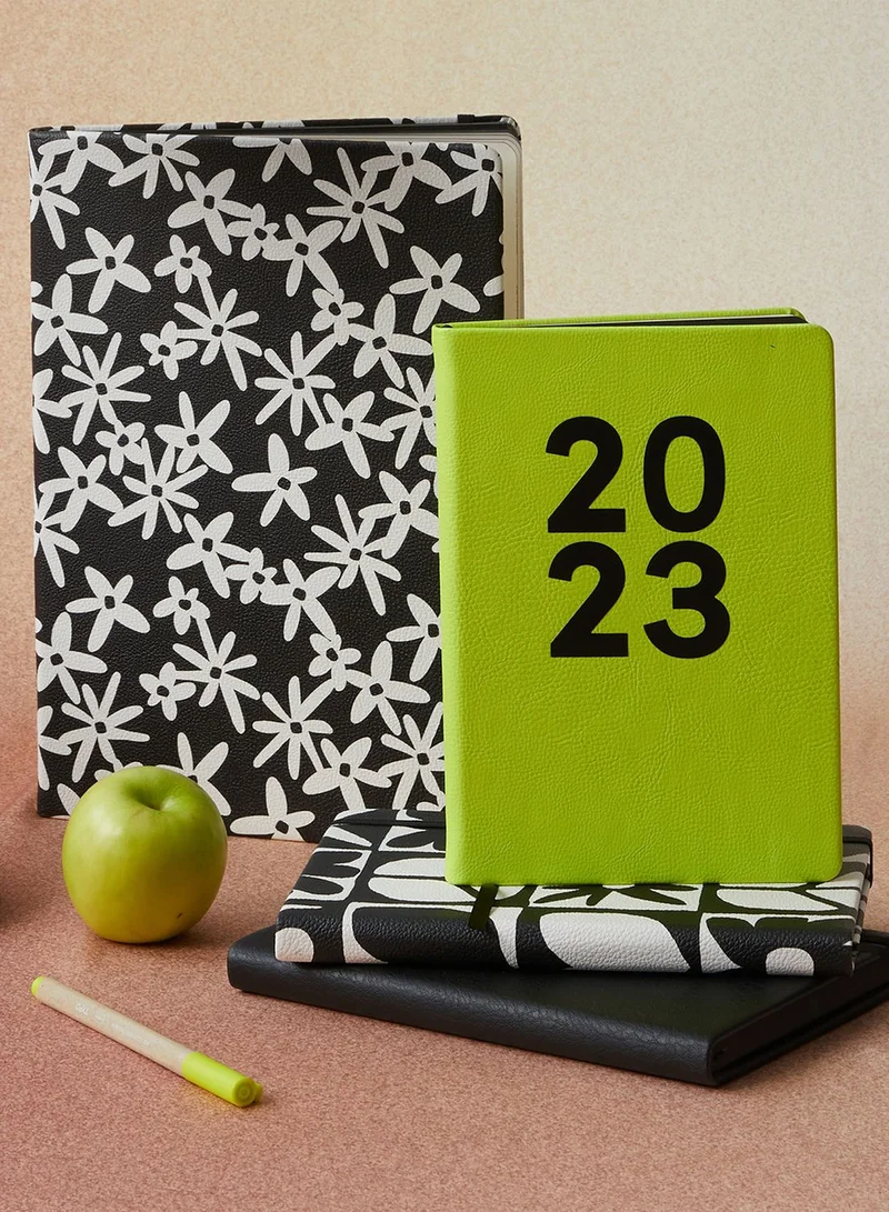 Typo Yellow 2023 Planner Elastic Closure