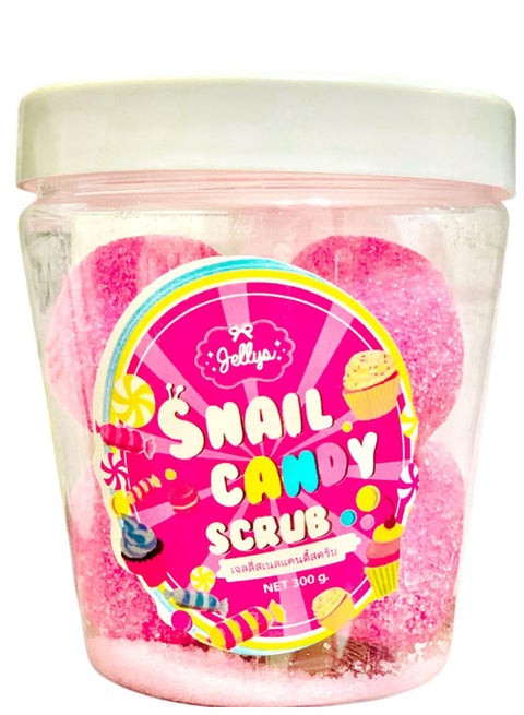 Jellys Body Scrub, Snail Candy Scrub For Body 6 Balls,300G