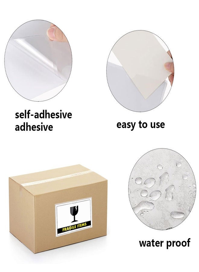 HAWAWA 20 PCS Self Adhesive Index Card Pockets with Top Open, Clear Plastic Label Holder for Cards of Note, Library and Business, Adhesive Label Pockets & Card Holder 3.5" x 5.5" (Index Card not Included) - Image 3