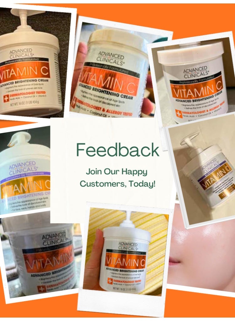 أدفانسد كلينيكال حل البقع الداكنة وتفاوت لون البشرة – كريم Advanced Clinicals Vitamin C لتفتيح البشرة وترطيبها ومنحها إشراقة صحية - Image 2