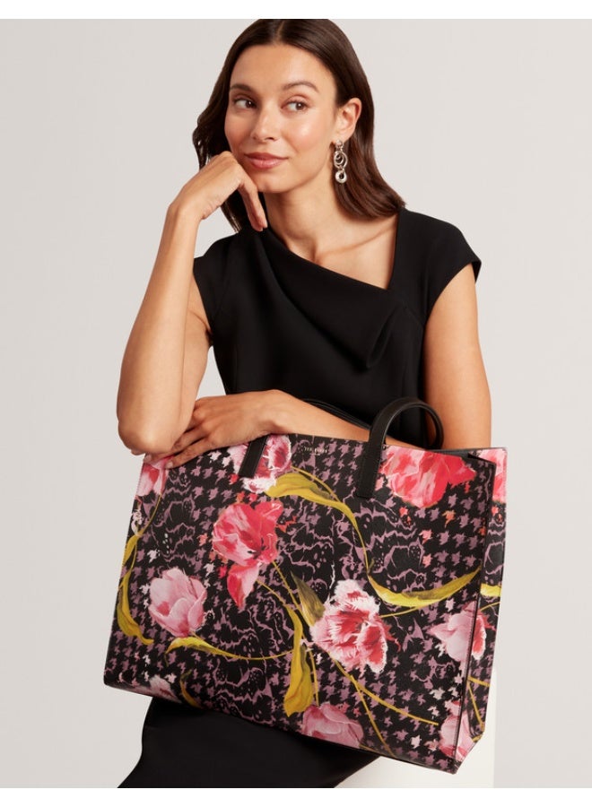 Ted Baker Floral Printed Extra Large Icon Bag - Image 2