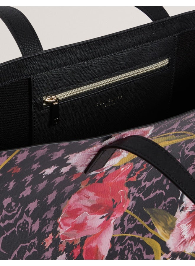 Ted Baker Floral Printed Extra Large Icon Bag - Image 5