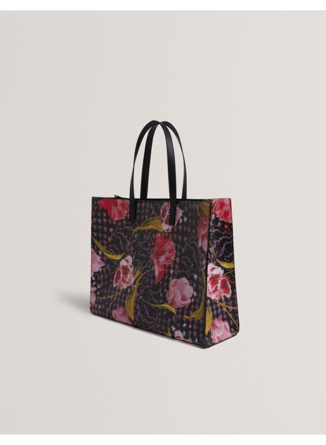 Ted Baker Floral Printed Extra Large Icon Bag - Image 4
