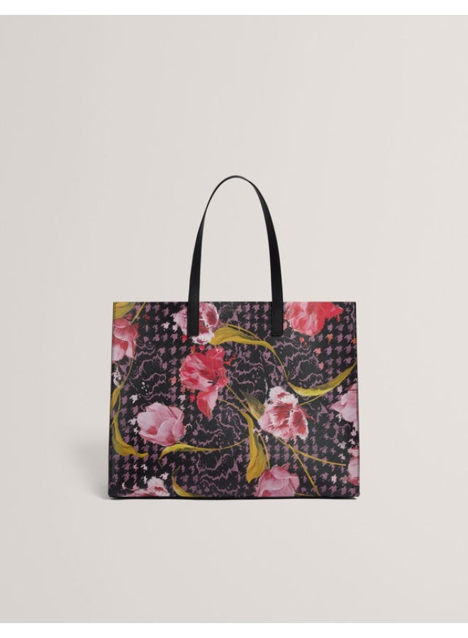 Ted Baker Floral Printed Extra Large Icon Bag - Image 1