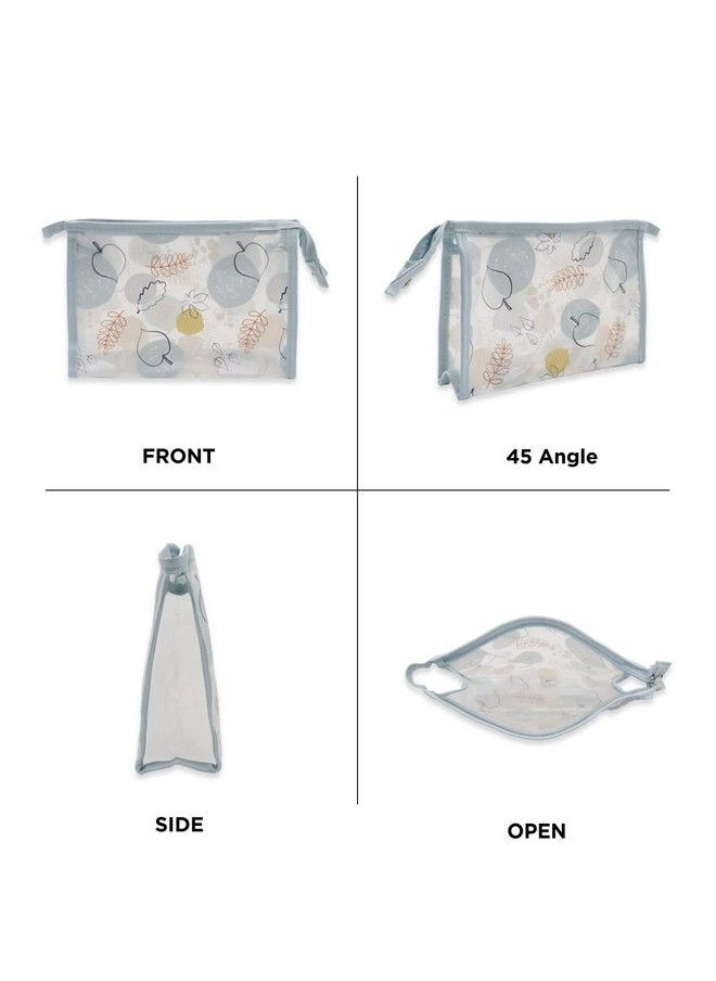 NFI essentials Transparent Makeup Pouch For Women Cosmetic Pouch Stylish Pouches For Makeup Accessories & Travel Organiser Waterproof Toiletry Make Up Bag For Girls  - Image 3