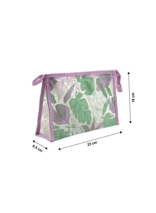 NFI essentials Transparent Makeup Pouch For Women Cosmetic Pouch Stylish Pouches For Makeup Accessories & Travel Organiser Waterproof Toiletry Make Up Bag For Girls  - Image 5
