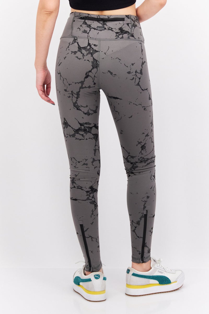 PUMA Women Sportswear Fit Training Pull On Leggings, Dark Grey Combo - Image 4