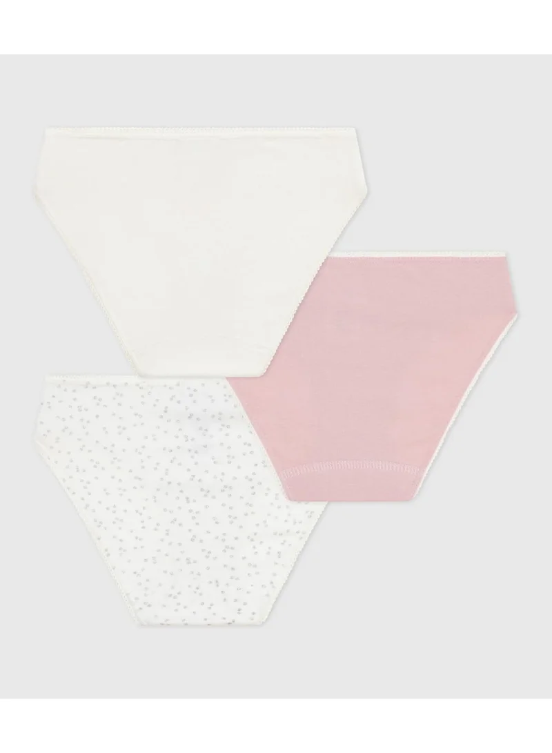 Petit Bateau Children's cotton and elastane knickers - 3-Pack