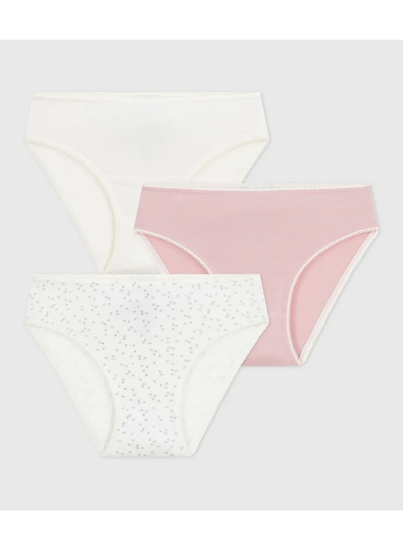 Petit Bateau Children's cotton and elastane knickers - 3-Pack