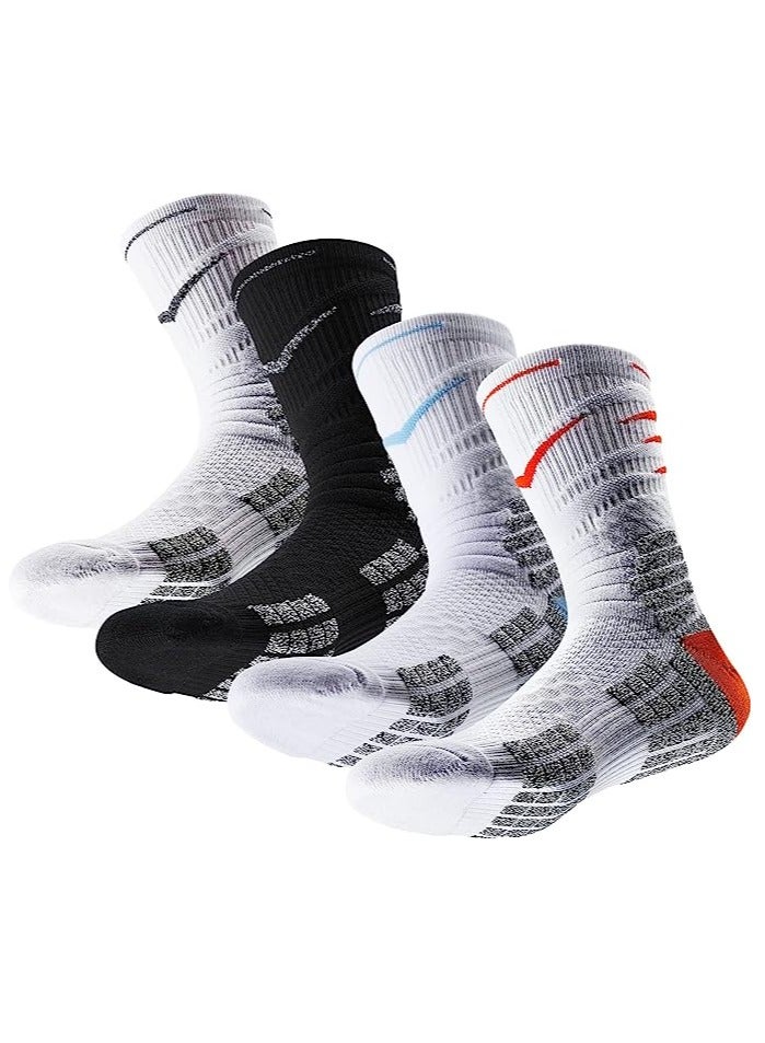 Basketball Socks Breathable Cushioned Athletic Crew Socks Thick Compression Sports Socks for Men u0026 Women - Image 1