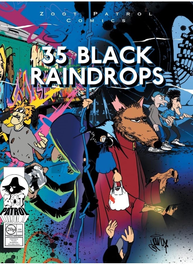 35 Black Raindrops